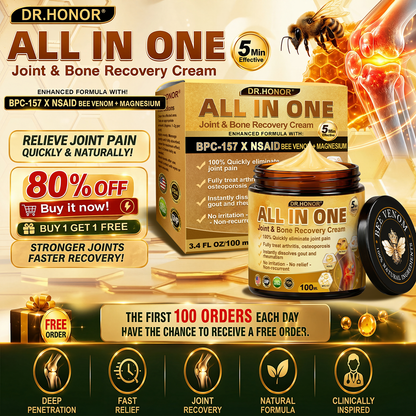 DR.HONOR® All-In-One Joint & Bone Recovery Cream🎉🎉(Specially for older adults)
